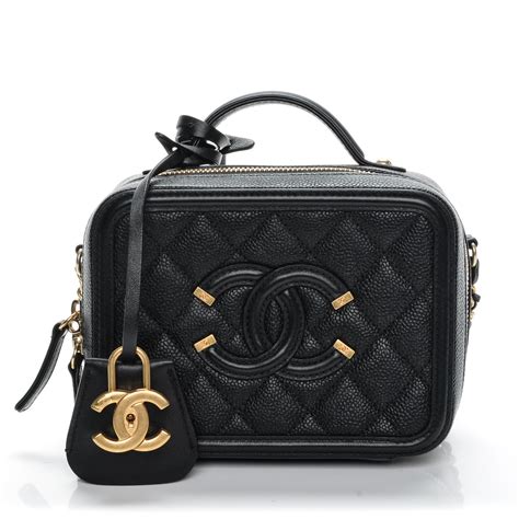 chanel vanity black caviar|Vanity Cases .